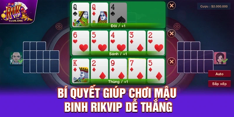 Mậu Binh - Cách Chơi  Và Bí Quyết Giúp Thắng Lớn Tại Rikvip