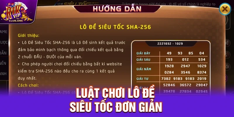 Lô Đề Siêu Tốc - Săn Tiền Thưởng Trong Vòng 1 Phút