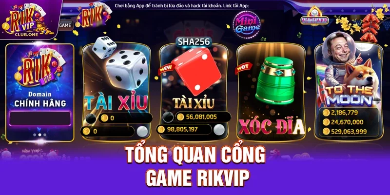 Tổng quan cổng game Rikvip