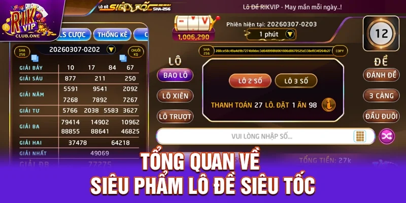 Tổng quan về siêu phẩm Lô đề siêu tốc 